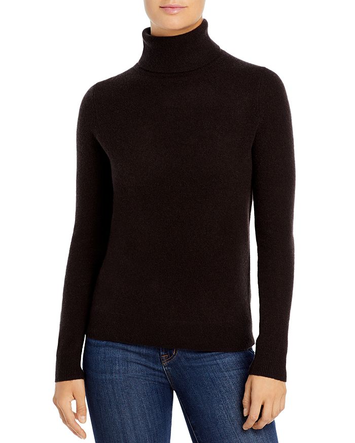 C By Bloomingdale's Cashmere Turtleneck Sweater - 100% Exclusive In Brown Donegal