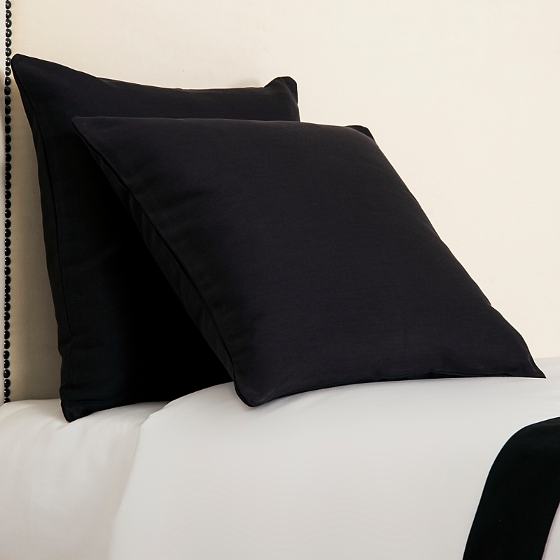 Frette Lux Passepartout Decorative Pillow, 20 X 20 In Black