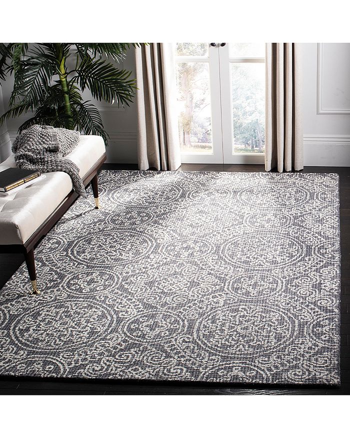 Shop Safavieh Abstract 522 Runner Area Rug, 2'3 X 8' In Gray/ivory