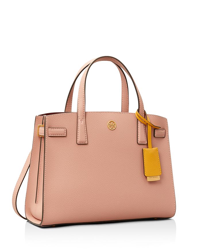 Tory Burch Small Walker Leather Satchel In Pink Moon | ModeSens