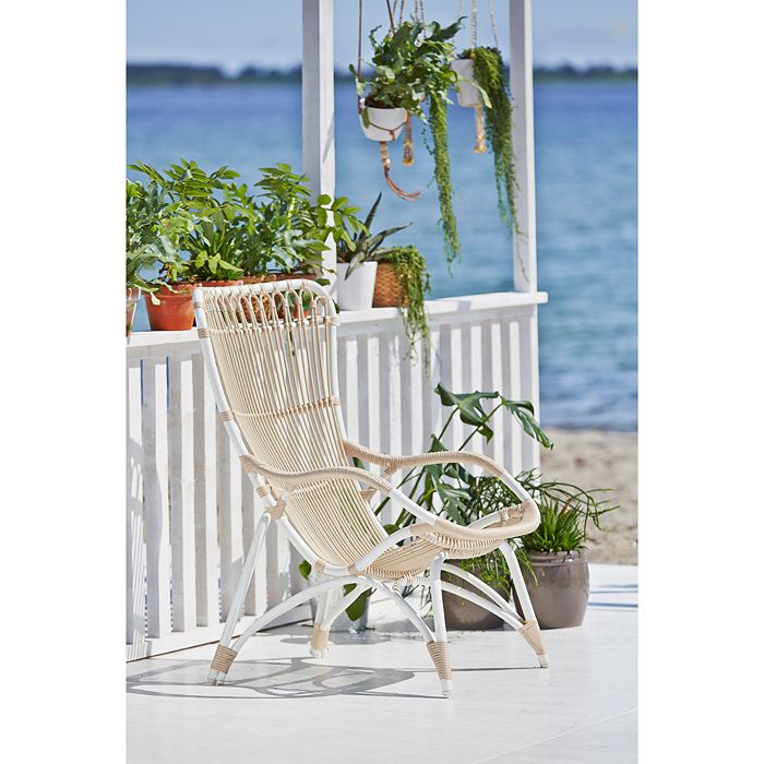 Sika Designs S Monet Outdoor High Back Chair In Dove White