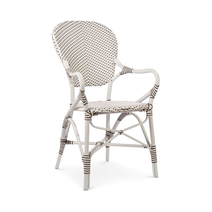 Sika Designs S Isabell Outdoor Bistro Armchair In White/cap