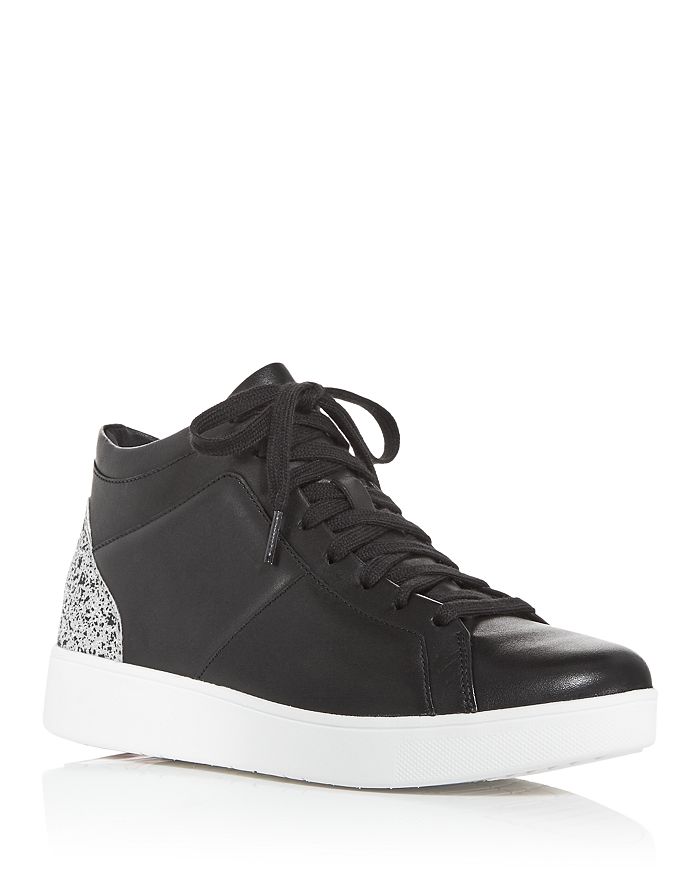 FitFlop Women's Rally Glitter Lace Up Sneakers | Bloomingdale's