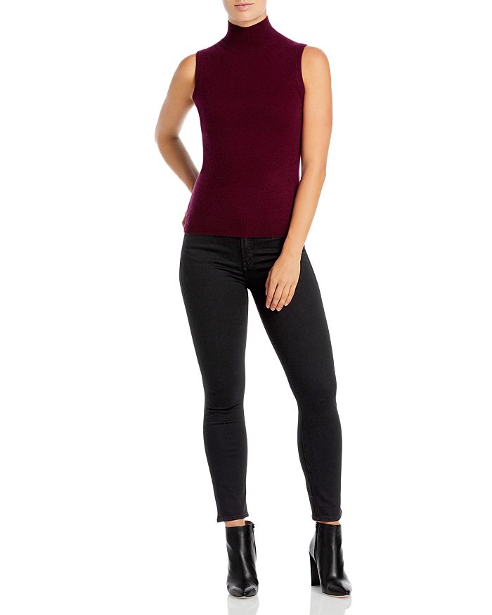 C By Bloomingdale's Sleeveless Cashmere Sweater - 100% Exclusive In Wine