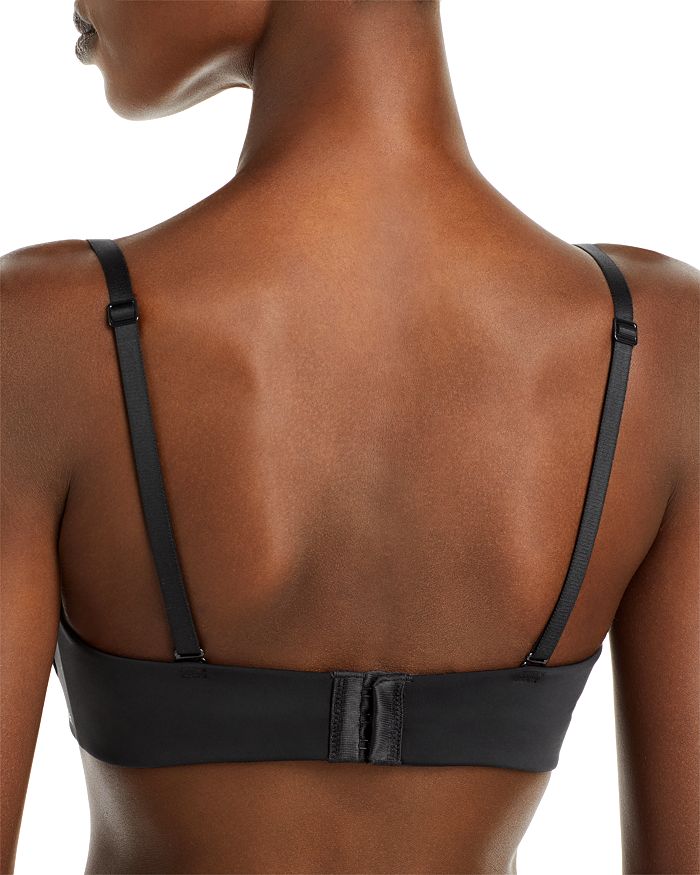 Calvin Klein Push-up Strapless Bra In Black