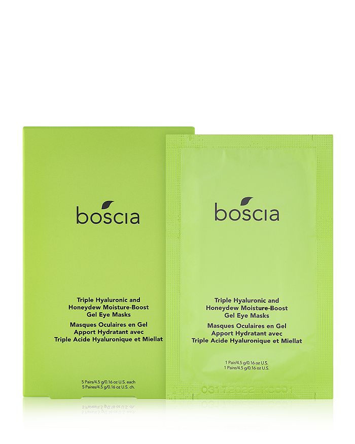 BOSCIA BOSCIA TRIPLE HYALURONIC & HONEYDEW MOISTURE-BOOST GEL EYE MASKS,C248-00