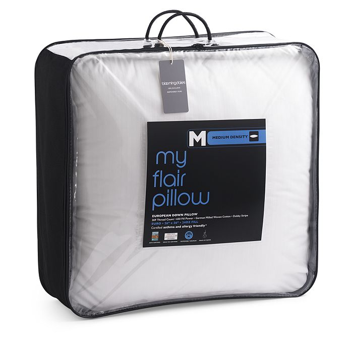 Bloomingdale's My Flair Asthma & Allergy Friendly Down Euro Pillow - 100% Exclusive In White