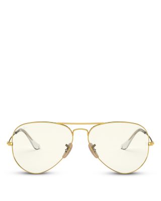 EAN 8056597366441 product image for Ray-Ban Unisex Photochromic Evolve Aviator Blue Light Glasses, 54mm | upcitemdb.com