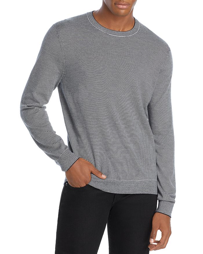 VINCE FEATHERWEIGHT STRIPED WOOL & CASHMERE SWEATER,M66356995