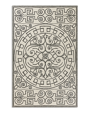Kas Harbor Irongate Area Rug, 5' X 7'6 In Ivory/gray