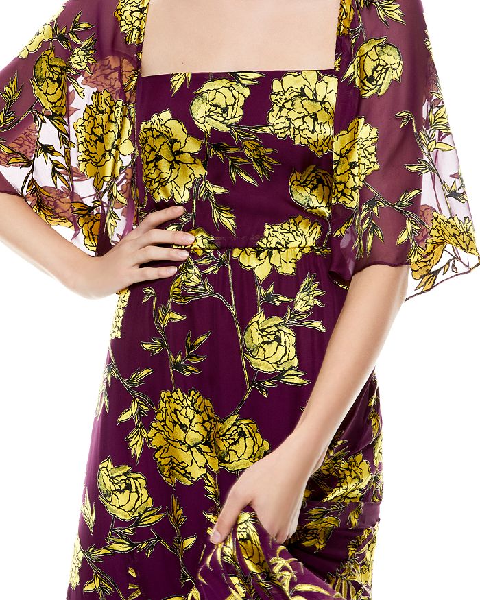 Shop Alice And Olivia Alice Olivia Clarine Floral Print Dress In