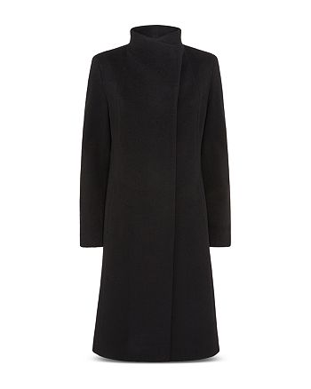 Cinzia Rocca Convertible Collar Asymmetric Coat | Bloomingdale's