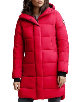 red goose down coat