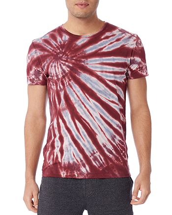 ALTERNATIVE Cotton Tie Dyed Distressed Tee | Bloomingdale's