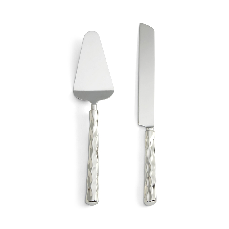 Michael Wainwright Truro Platinum Cheese Shaver & Knife Set In Platinum