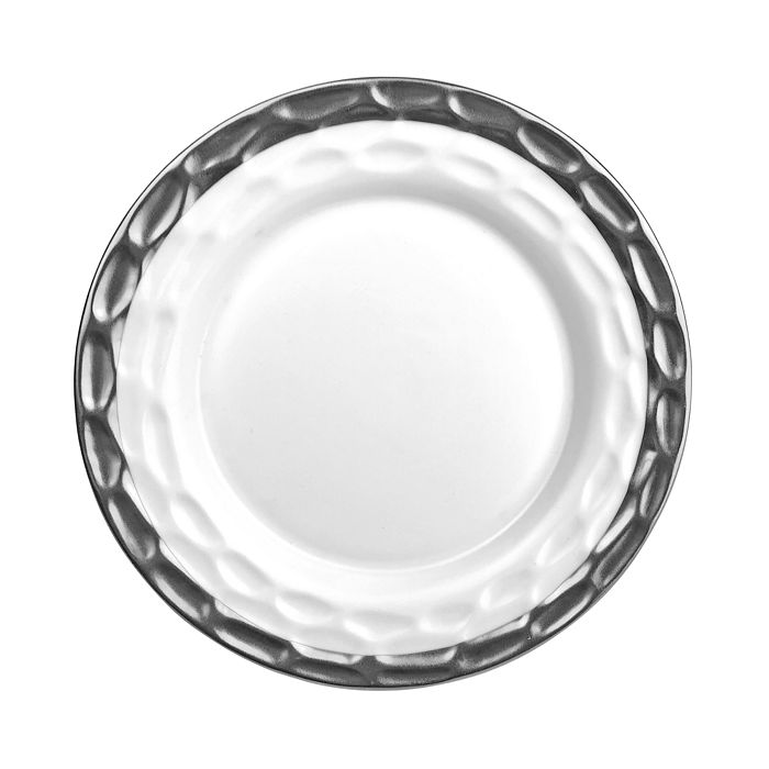 Shop Michael Wainwright Truro Salad Plate In White/platinum