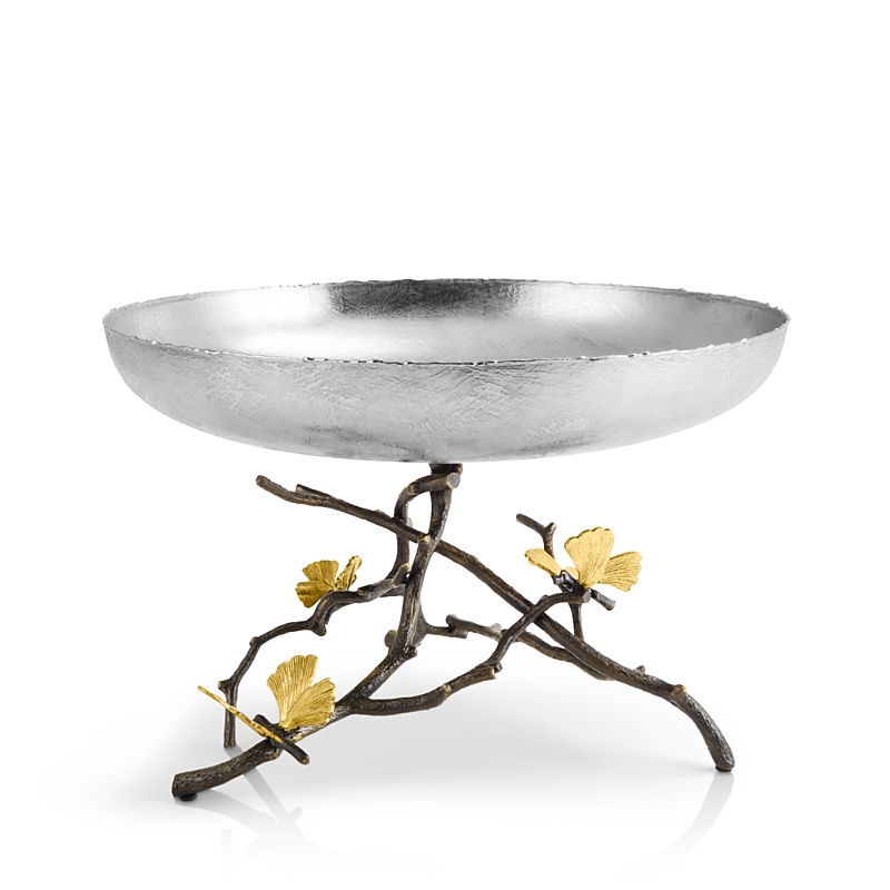 Michael Aram Butterfly Ginkgo Fruit Bowl In Silver