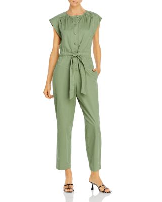 rebecca taylor leather jumpsuit