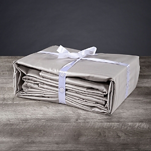 Delilah Home Organic Cotton Twin Xl Sheet Set Bedding In Light Gray