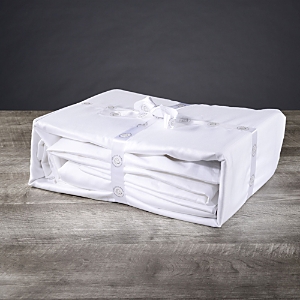 Delilah Home Organic Cotton Sheet Set, Queen In White