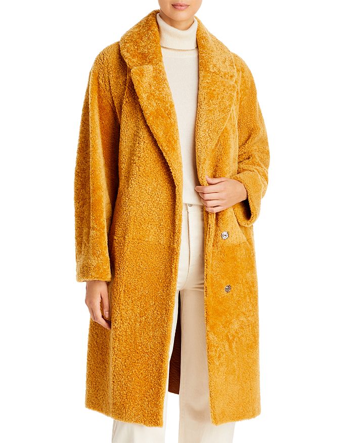 Maximilian Furs Long Shearling Coat | Bloomingdale's