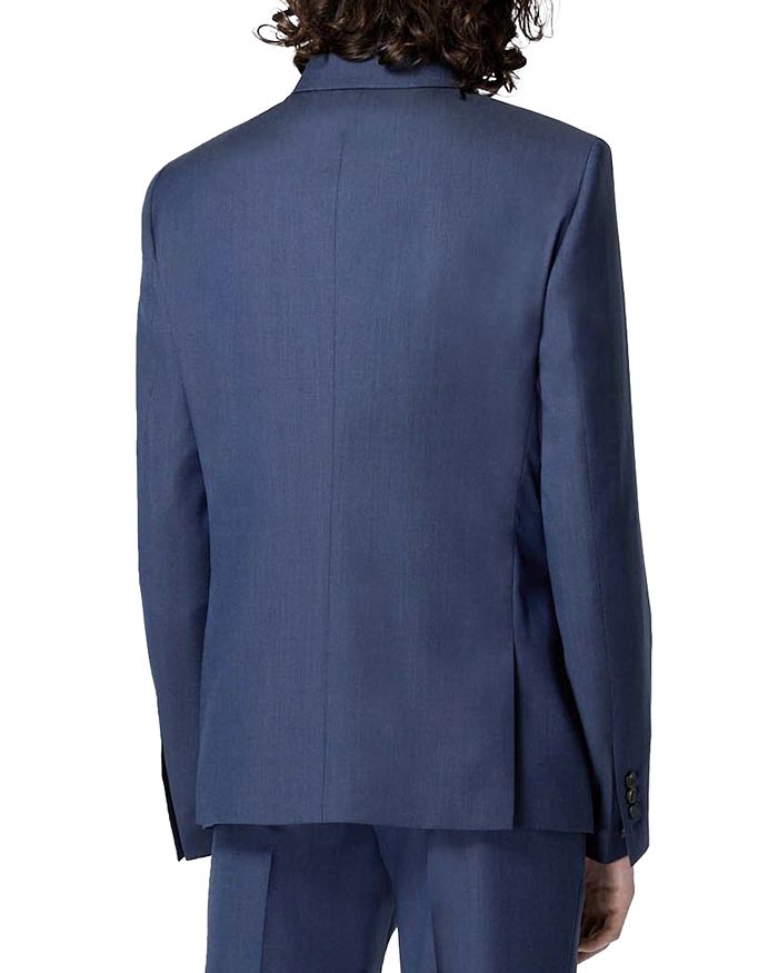 Shop The Kooples Textured Wool Formal Blue Jacket