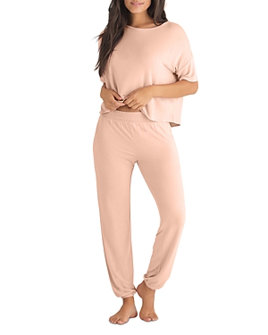 Honeydew Sun Lover Lounge Set In Blush