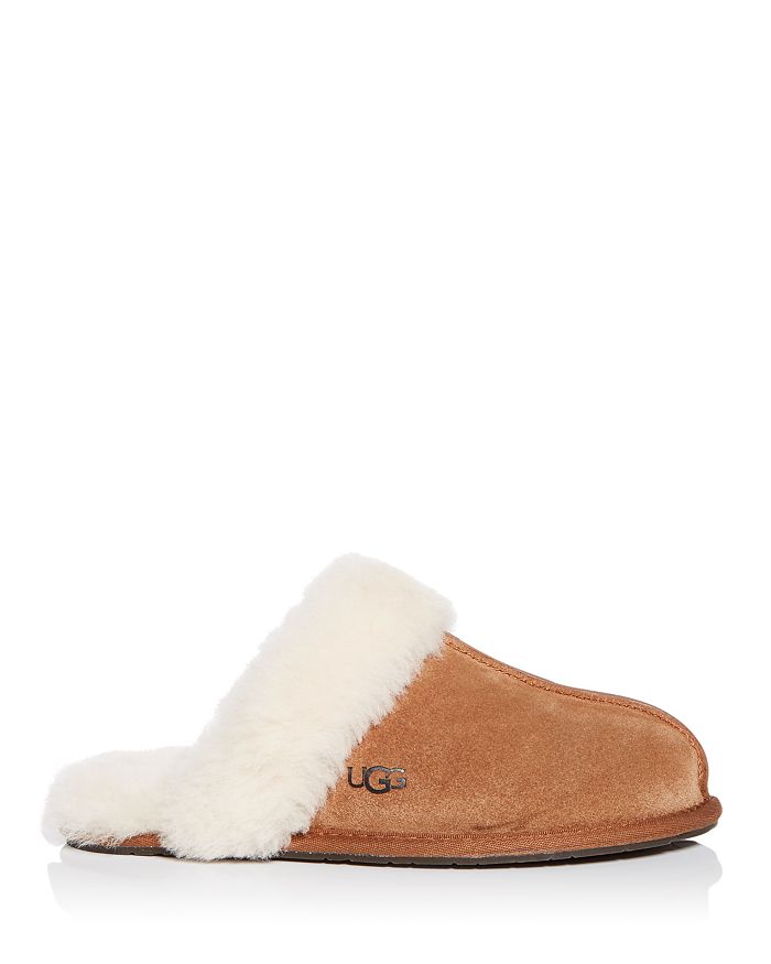 Ugg Scuffette Shearling Slide Slipper In Chestnut | ModeSens