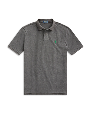 Shop Polo Ralph Lauren Cotton Mesh Classic Fit Polo Shirt In Barclay Heather Gray