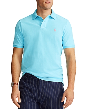 Polo Ralph Lauren Cotton Mesh Custom-fit Polo Shirt In Turquoise Nova