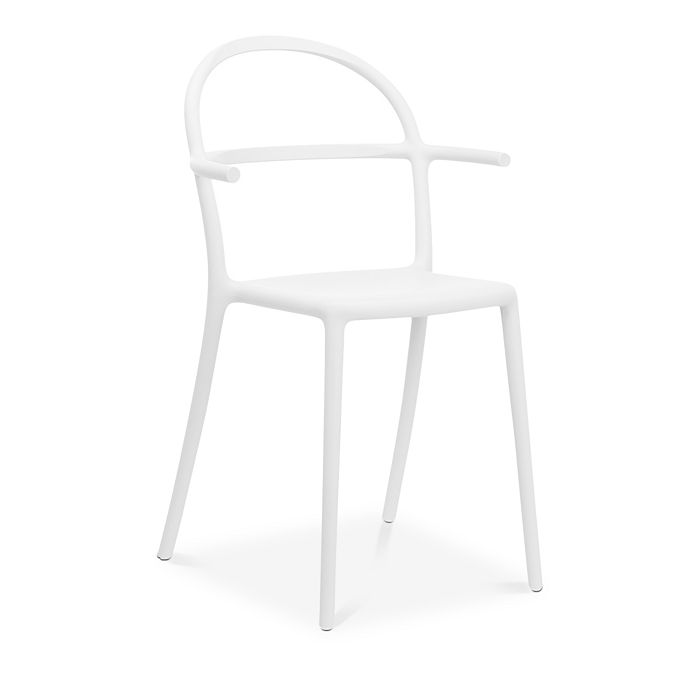 Shop Kartell Generic C Chair, Set Of 2 In Matte White