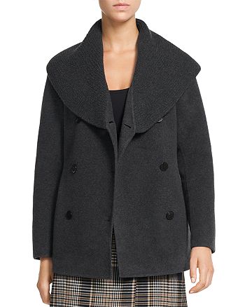 shawl collar peacoat