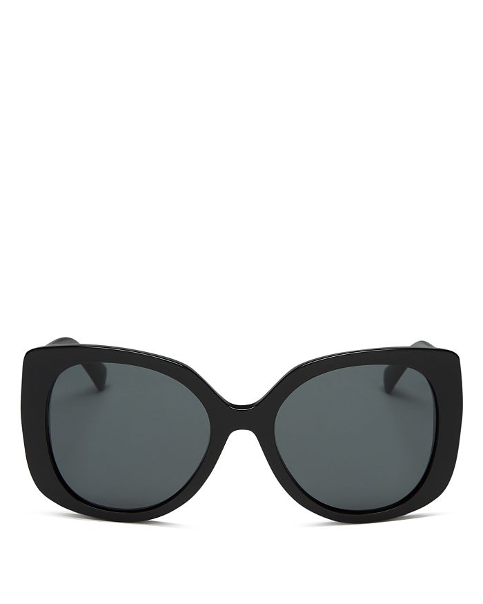 Versace Women's Square Sunglasses, 56mm In Black / Grey