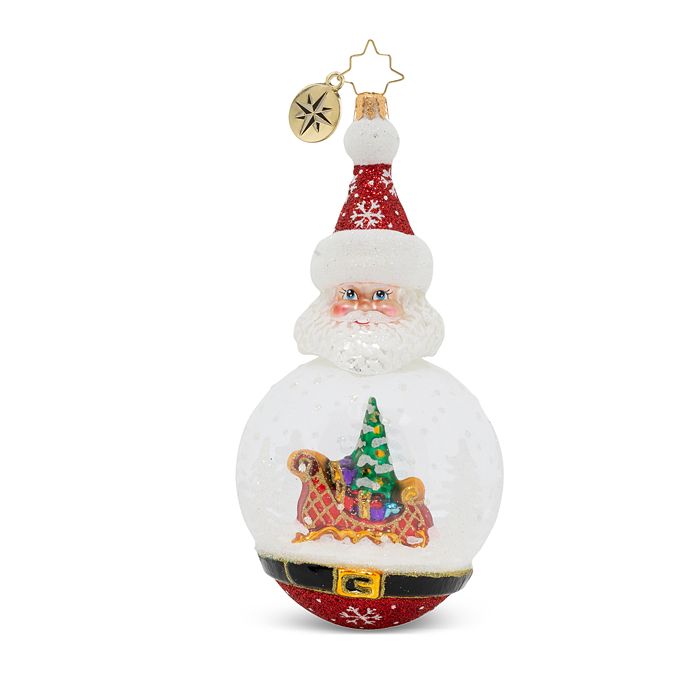 Christopher Radko Santa's Snowy Dome Ornament