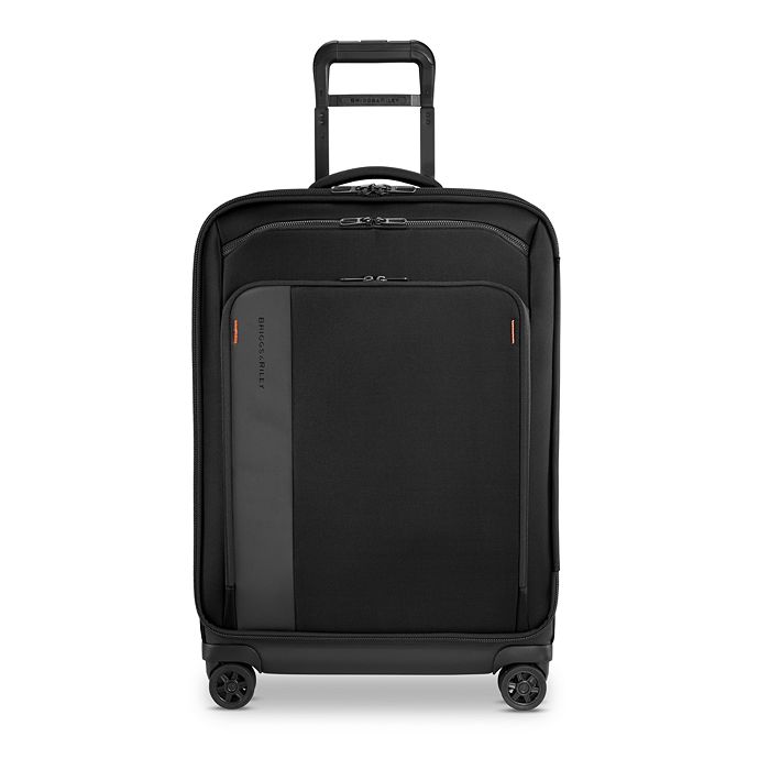 Shop Briggs & Riley Zdx 26 Medium Expandable Spinner Suitcase In Black