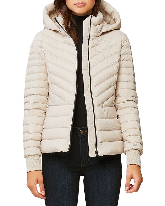SOIA & KYO CHALEE HOODED DOWN JACKET,CHALEE