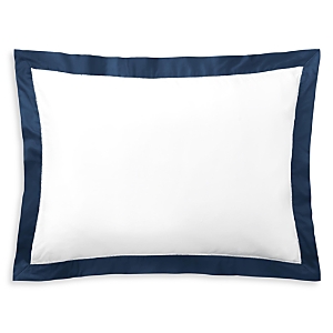 Polo Ralph Lauren Organic Sateen Border Sham, Standard In Polo Navy