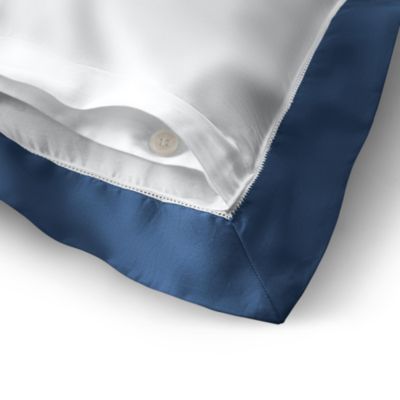 RL Organic Sateen Border Sham, King