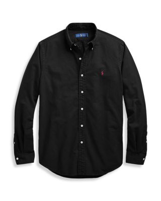 Classic Fit Long Sleeve Cotton Oxford Button Down Shirt