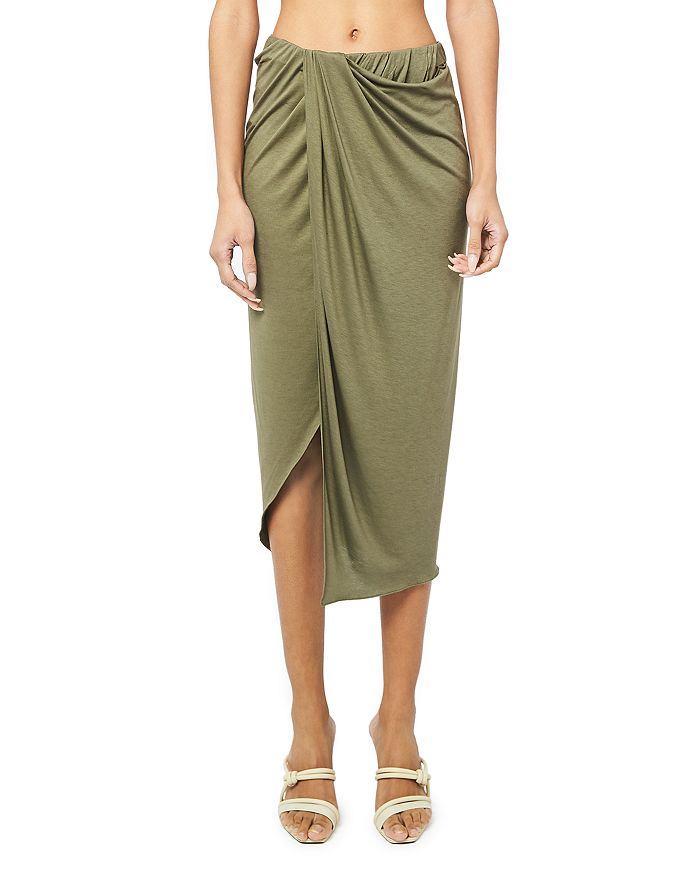 Helmut Lang Ruched Draped Skirt | Bloomingdale's