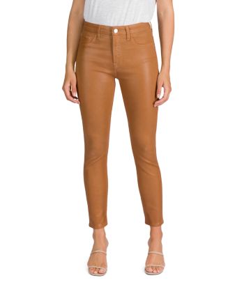 Jen 7 By 7 For All Mankind Womens Beige Stretch Zippered Pocketed Ankle Skinny Jeans main image 0