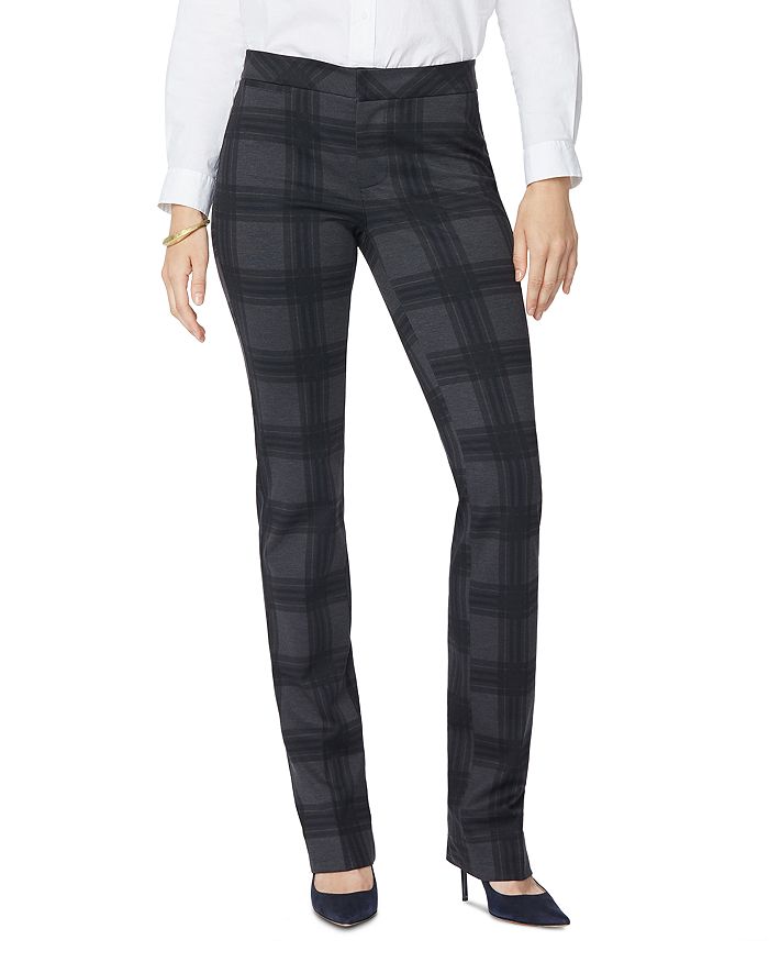 NYDJ Plaid Slim Trousers Bloomingdale s
