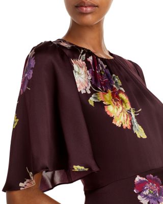 green emerald velvet dress Rebecca Taylor Blurry Heart Silk Embroidered Dress in Crimson Red – Order  Of Style main image 0