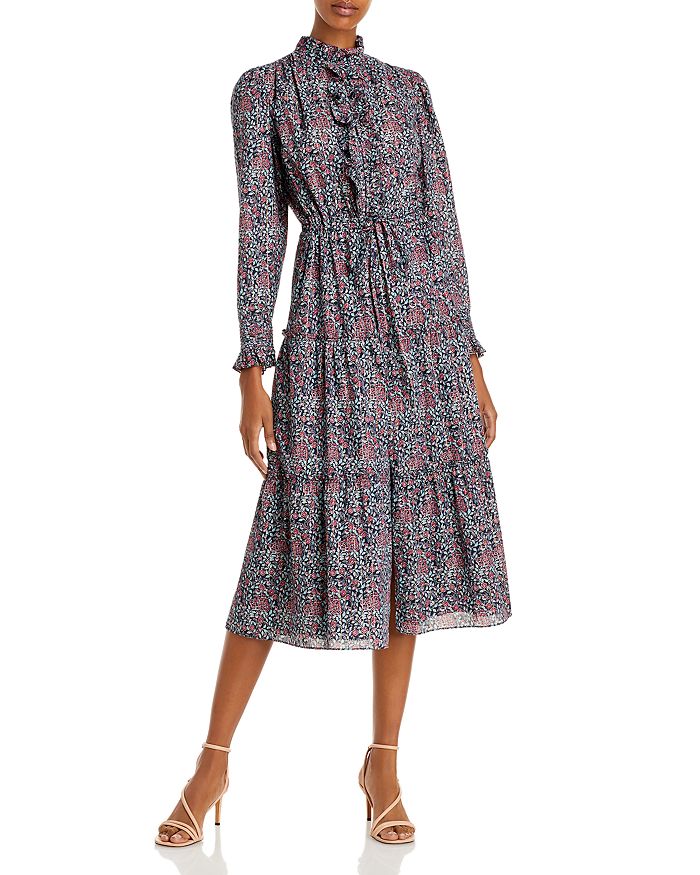 Rebecca Taylor Printed Midi Dress | Bloomingdale's