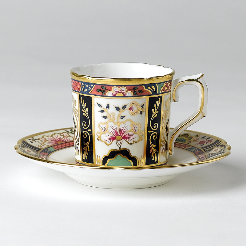 Royal Crown Derby Chelsea Garden Coffee Saucer In Multi
