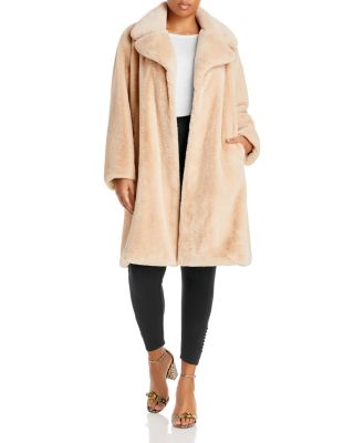 curve faux fur coat