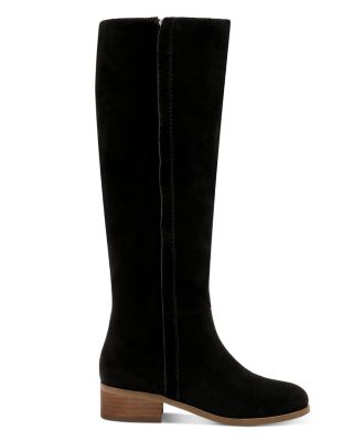 ladies tall black boots