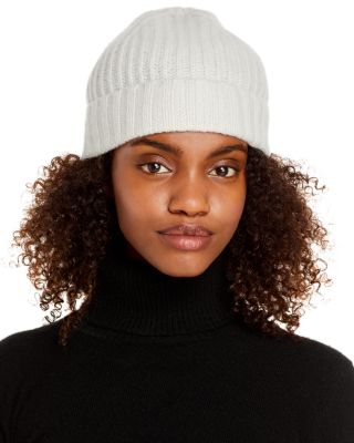 C by Bloomingdale's Cashmere - Ribbed Knit Cuff Cashmere Hat - Exclusive