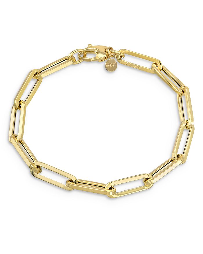 14k Gold Extra Large Open Link Chain Bracelet - Zoe Lev Jewelry