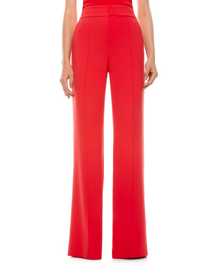 ALICE AND OLIVIA ALICE + OLIVIA DYLAN HIGH RISE WIDE LEG trousers,CC008202109